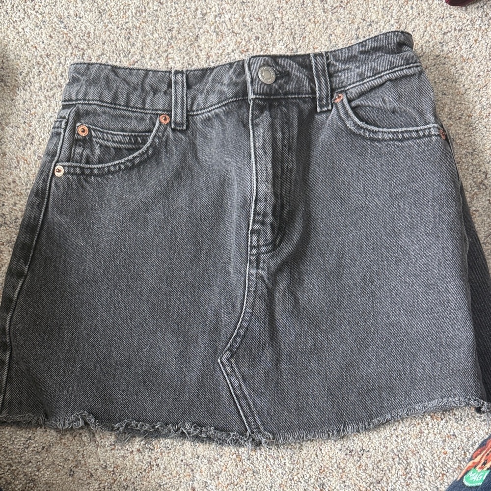 Topshop Charcoal Mini Skirt Size 4